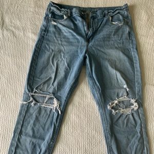 Distressed American Eagle Mom Jeans